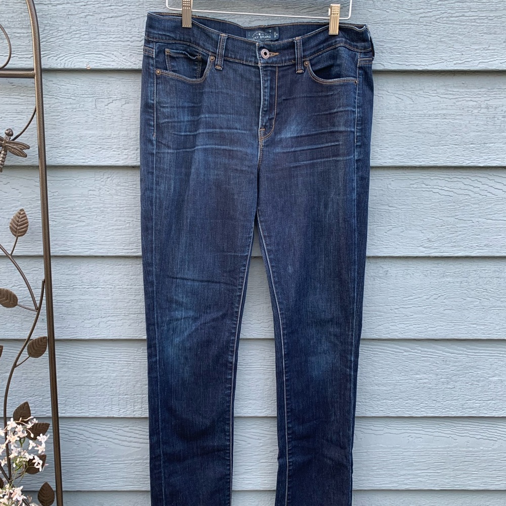 Lucky Brand Straight Leg Dark Blue Jean